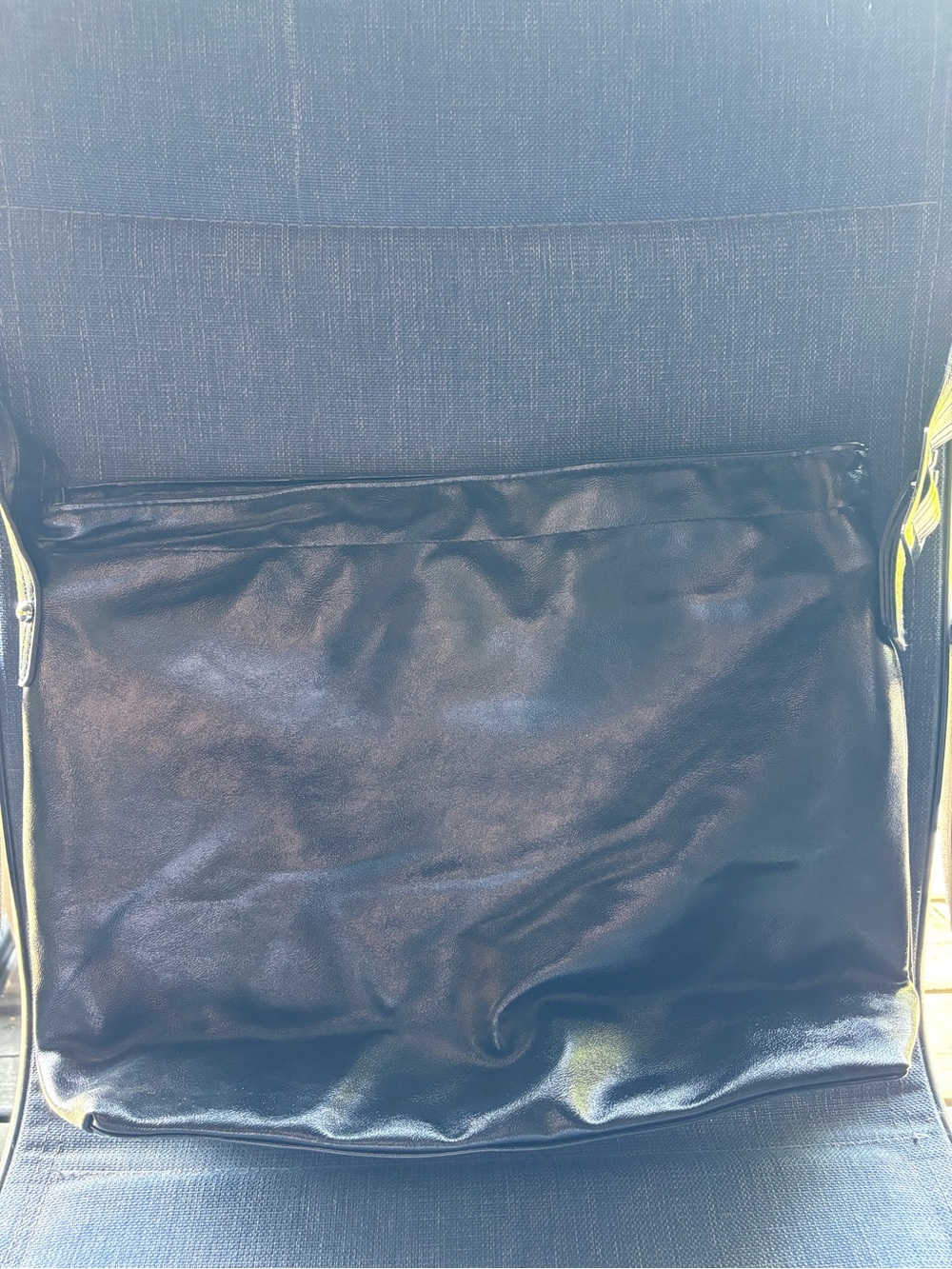 Sleek Vegan Leather Black Tote with Polished Finish
